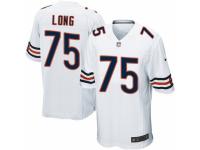 Youth Nike Chicago Bears #75 Kyle Long Limited White NFL Jersey
