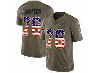 Youth Nike Chicago Bears #76 Tom Compton Limited Olive/USA Flag Salute to Service NFL Jersey