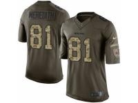Youth Nike Chicago Bears #81 Cameron Meredith Limited Green Salute to Service NFL Jersey