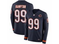 Youth Nike Chicago Bears #99 Dan Hampton Limited Navy Blue Therma Long Sleeve NFL Jersey