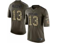 Youth Nike Cleveland Browns #13 Josh McCown Limited Green Salute to Service NFL Jersey