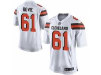 Youth Nike Cleveland Browns #61 Michael Bowie Limited White NFL Jersey
