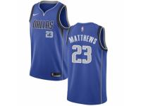 Youth Nike Dallas Mavericks #23 Wesley Matthews  Royal Blue Road NBA Jersey - Icon Edition