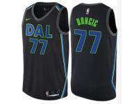 Youth Nike Dallas Mavericks #77 Luka Doncic  Black NBA Jersey - City Edition