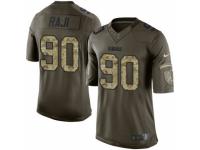 Youth Nike Green Bay Packers #90 B.J. Raji Limited Green Salute to Service NFL Jersey