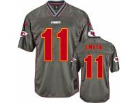 Youth Nike Kansas City Chiefs #11 Alex Smith Grey Vapor NFL Jersey