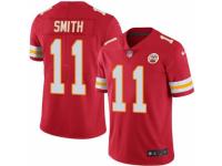 Youth Nike Kansas City Chiefs #11 Alex Smith Red Stitched NFL Limited Rush Jersey