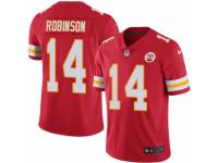 Youth Nike Kansas City Chiefs #14 Demarcus Robinson Red Team Color Vapor Untouchable Limited Player NFL Jersey