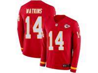 Youth Nike Kansas City Chiefs #14 Sammy Watkins Limited Red Therma Long Sleeve NFL Jersey