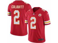 Youth Nike Kansas City Chiefs #2 Dustin Colquitt Limited Red Rush NFL Jersey