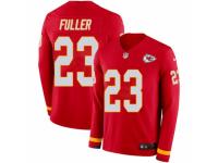 Youth Nike Kansas City Chiefs #23 Kendall Fuller Limited Red Therma Long Sleeve NFL Jersey