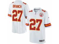 Youth Nike Kansas City Chiefs #27 Tyvon Branch White NFL Jersey