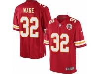 Youth Nike Kansas City Chiefs #32 Spencer Ware Limited Red Team Color NFL Jersey