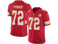 Youth Nike Kansas City Chiefs #72 Eric Fisher Limited Red Rush NFL Jersey