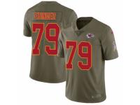 Youth Nike Kansas City Chiefs #79 Parker Ehinger Limited Olive 2017 Salute to Service NFL Jersey