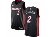 Youth Nike Miami Heat #2 Wayne Ellington  Black Road NBA Jersey - Icon Edition