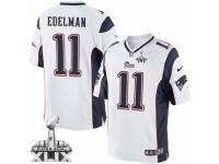Youth Nike New England Patriots #11 Julian Edelman White Super Bowl XLIX NFL Jersey