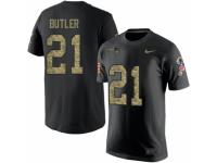 Youth Nike New England Patriots #21 Malcolm Butler Black Camo Salute to Service T-Shirt