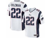 Youth Nike New England Patriots #22 Justin Coleman Limited White NFL Jersey
