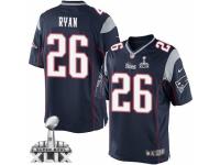 Youth Nike New England Patriots #26 Logan Ryan Navy Blue Team Color Super Bowl XLIX NFL Jersey