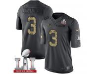 Youth Nike New England Patriots #3 Stephen Gostkowski Limited Black 2016 Salute to Service Super Bowl LI 51 NFL Jersey
