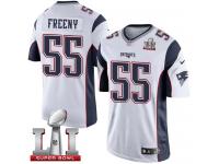 Youth Nike New England Patriots #55 Jonathan Freeny Elite White Super Bowl LI 51 NFL Jersey