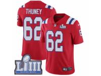 Youth Nike New England Patriots #62 Joe Thuney Red Alternate Vapor Untouchable Limited Player Super Bowl LIII Bound NFL Jersey