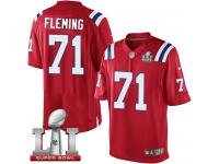 Youth Nike New England Patriots #71 Cameron Fleming Elite Red Alternate Super Bowl LI 51 NFL Jersey