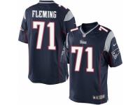 Youth Nike New England Patriots #71 Cameron Fleming Limited Navy Blue Team Color NFL Jersey