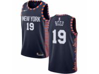 Youth Nike New York Knicks #19 Willis Reed  Navy Blue NBA Jersey - 2018/19 City Edition