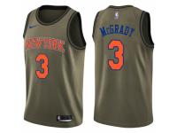 Youth Nike New York Knicks #3 Tracy McGrady Swingman Green Salute to Service NBA Jersey