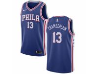 Youth Nike Philadelphia 76ers #13 Wilt Chamberlain  Blue Road NBA Jersey - Icon Edition