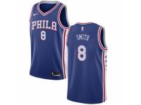 Youth Nike Philadelphia 76ers #8 Zhaire Smith  Blue NBA Jersey - Icon Edition