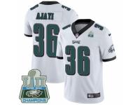 Youth Nike Philadelphia Eagles #36 Jay Ajayi White Vapor Untouchable Limited Player Super Bowl LII Champions NFL Jersey