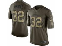 Youth Nike San Diego Chargers #32 Eric Weddle Limited Green Salute to Service NFL Jersey
