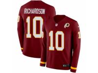 Youth Nike Washington Redskins #10 Paul Richardson Limited Burgundy Therma Long Sleeve NFL Jersey