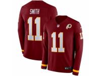 Youth Nike Washington Redskins #11 Alex Smith Limited Burgundy Therma Long Sleeve NFL Jersey