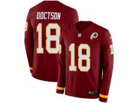 Youth Nike Washington Redskins #18 Josh Doctson Limited Burgundy Therma Long Sleeve NFL Jersey