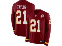 Youth Nike Washington Redskins #21 Sean Taylor Limited Burgundy Therma Long Sleeve NFL Jersey