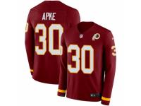Youth Nike Washington Redskins #30 Troy Apke Limited Burgundy Therma Long Sleeve NFL Jersey