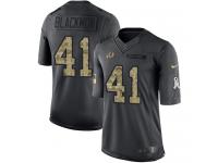 Youth Nike Washington Redskins #41 Will Blackmon Limited Black 2016 Salute to Service NFL Jersey