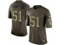 Youth Nike Washington Redskins #51 Will Compton Limited Green Salute to Service NFL Jersey