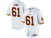 Youth Nike Washington Redskins #61 Spencer Long Limited White NFL Jersey