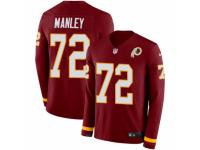 Youth Nike Washington Redskins #72 Dexter Manley Limited Burgundy Therma Long Sleeve NFL Jersey