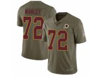 Youth Nike Washington Redskins #72 Dexter Manley Limited Olive 2017 Salute to Service NFL Jersey