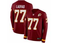 Youth Nike Washington Redskins #77 Shawn Lauvao Limited Burgundy Therma Long Sleeve NFL Jersey