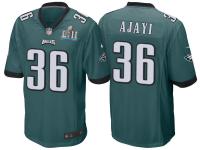 Youth PHILADELPHIA EAGLES #36 JAY AJAYI GREEN SUPER BOWL LII BOUND GAME JERSEY