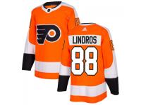 Youth Philadelphia Flyers #88 Eric Lindros adidas Orange Authentic Jersey