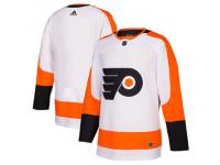 Youth Philadelphia Flyers adidas White Away Authentic Blank Jersey