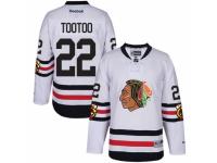 Youth Reebok Chicago Blackhawks #22 Jordin Tootoo Premier White 2017 Winter Classic NHL Jersey